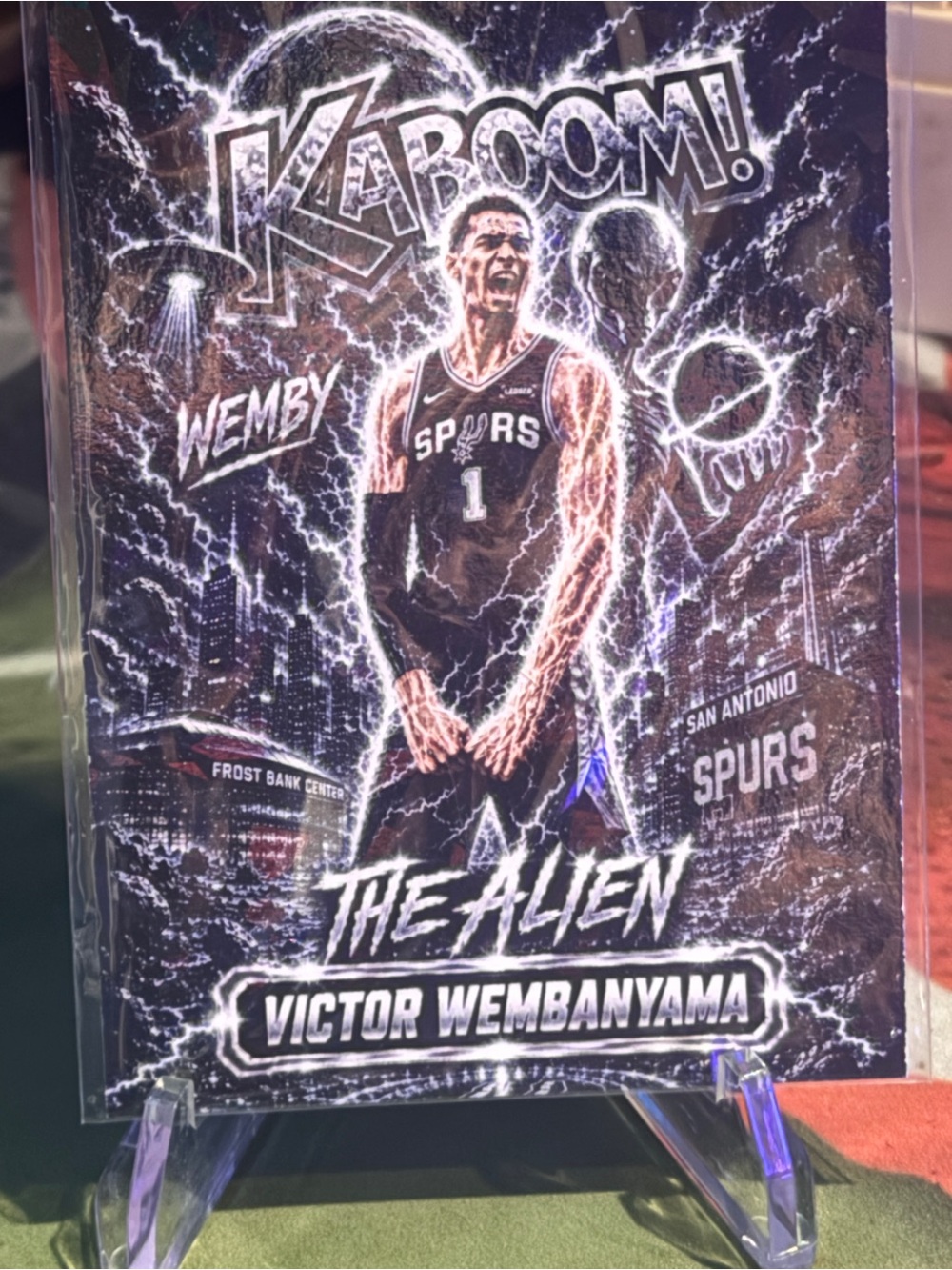 Victor Wembanyama 'The Alien' sports custom card-RARE
